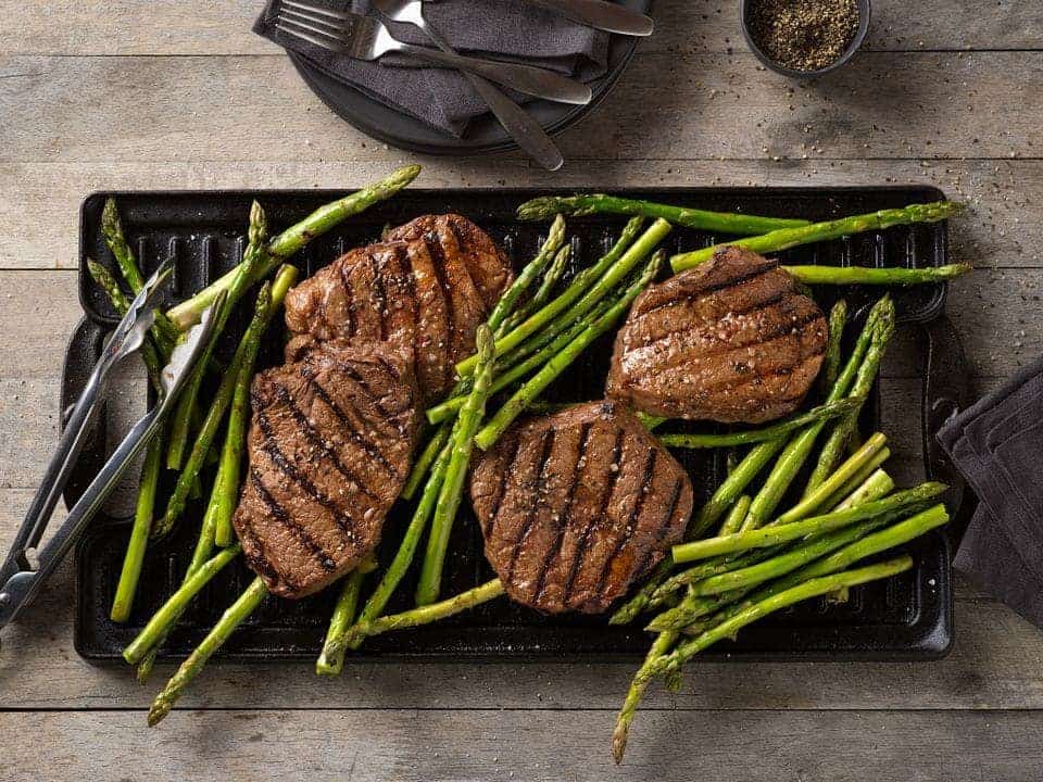 Lean Beef Steak with Asparagus Recipe (420 Cal, 45g Protein) | Eati — Eati blog cover