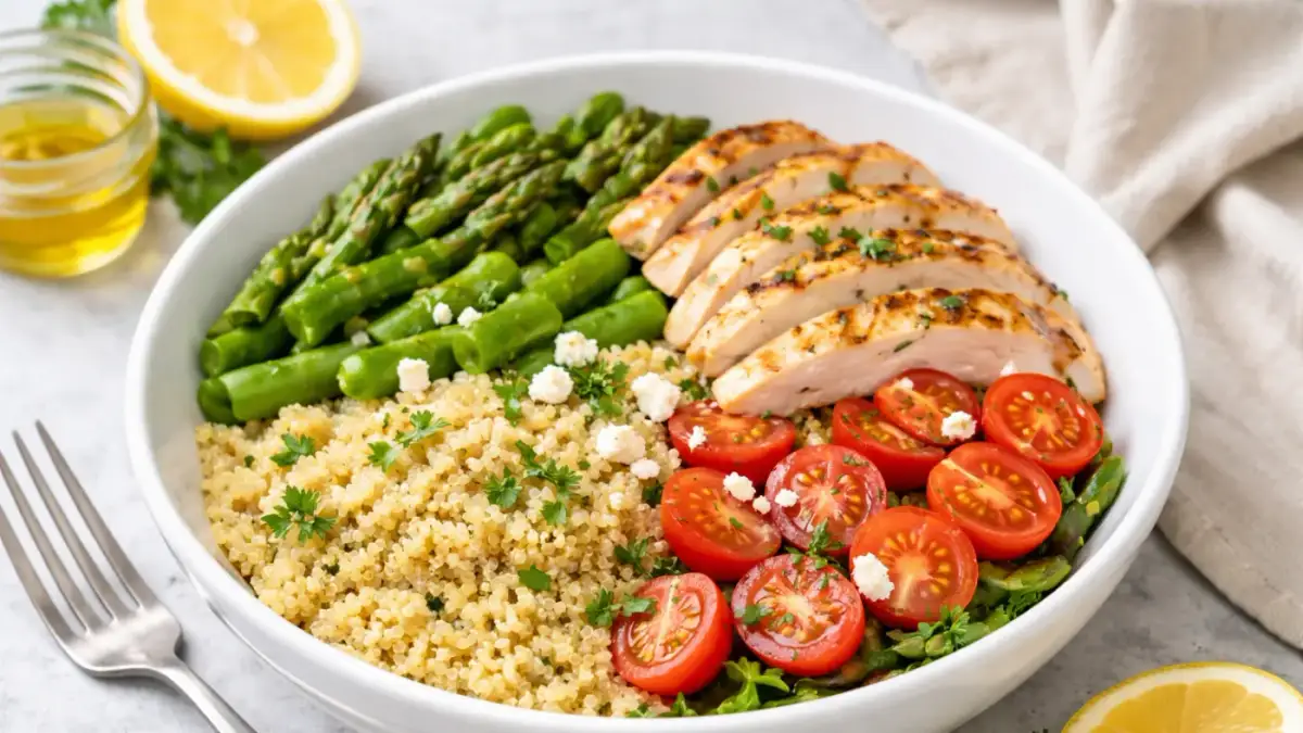 Chicken & Quinoa Power Salad Recipe (440 Cal, 42g Protein) | Eati — Eati blog cover