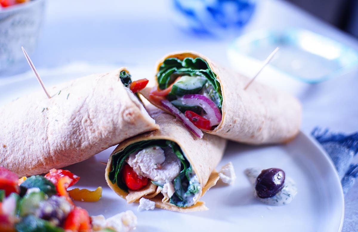 Greek Yogurt Chicken Wrap Recipe (430 Cal, 40g Protein) | Eati — Eati blog cover