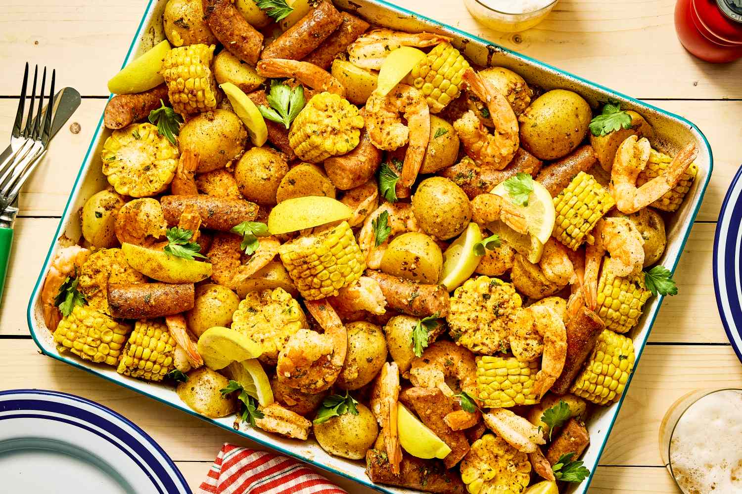 30 Best High-Protein Recipes (Easy Low-Calorie Meals) | Eati: [Sheet Pan Shrimp Boil](/blog/sheet-pan-shrimp-boil-recipe) — illustration for this section